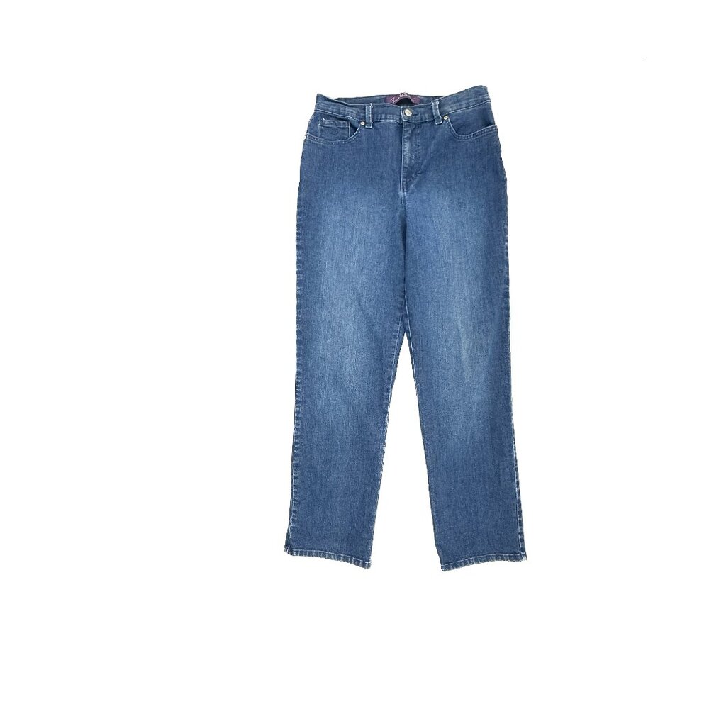Gloria Vanderbilt Amanda Straight Leg Women's size 12 Dark Wash Blue Denim Jeans
